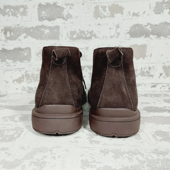 New Easy Spirit Men's Bento Brown Suede Lace Up Ankle Boot H488 - Picture 6 of 11